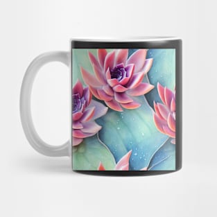 Watercolor succulent pattern Mug